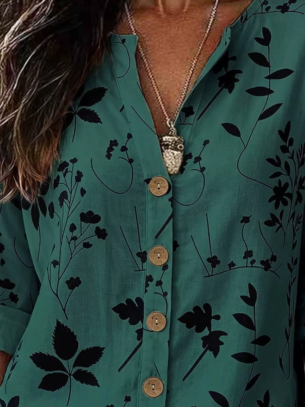 Notched Button Down Shirt, image 61