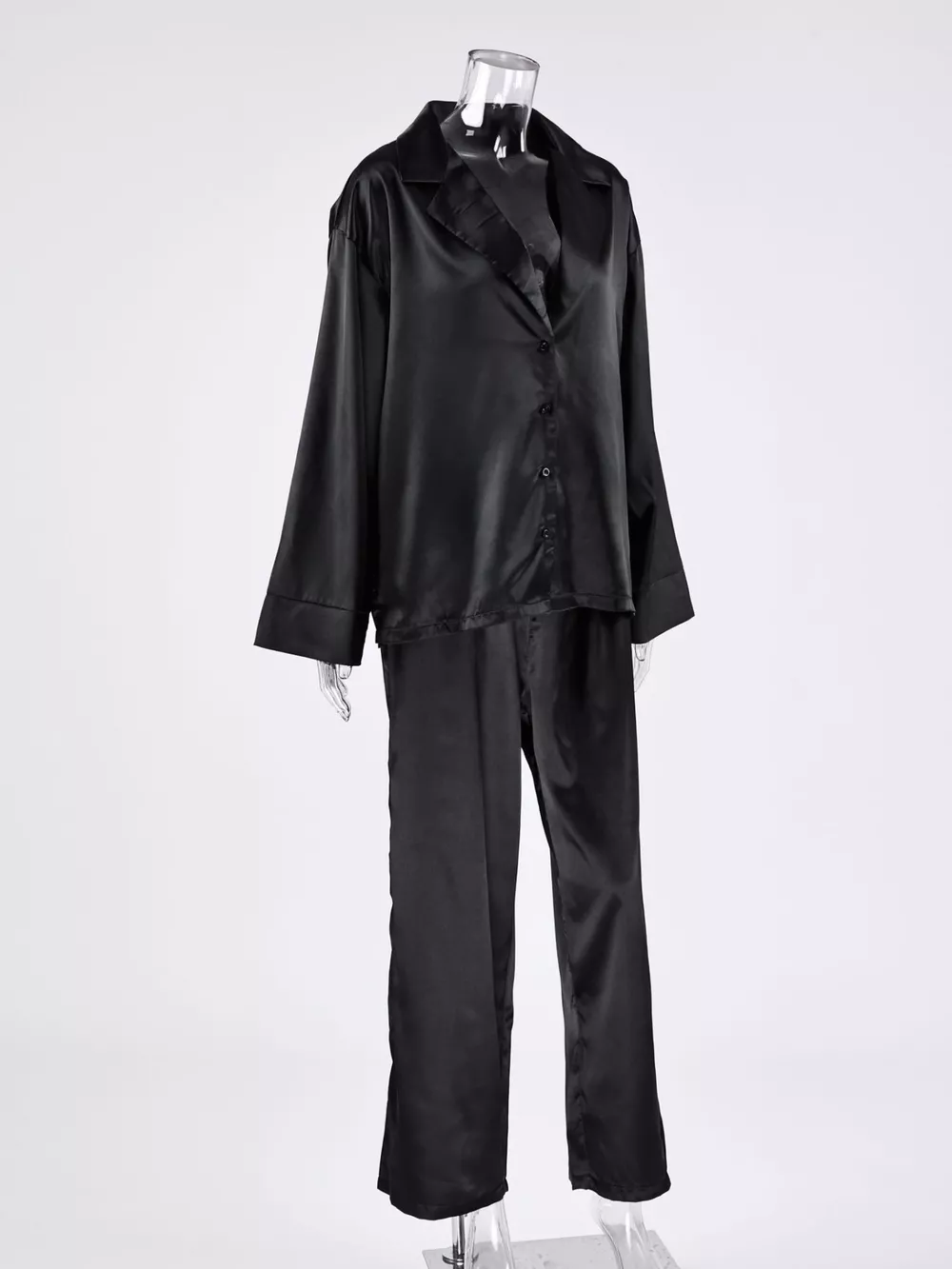 Long Sleeve Top and Wide Leg Pants Lounge Set, image 7