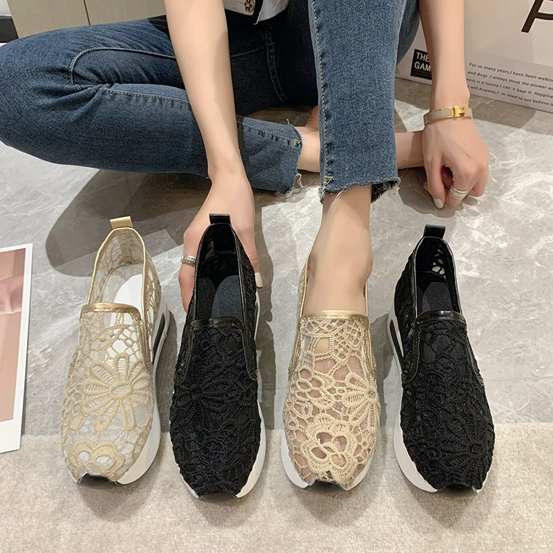 Lace Breathable Platform Slip-On, image 3