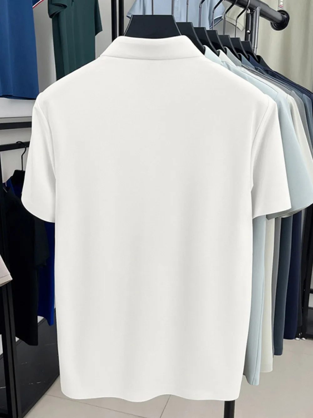 Men's Plus Size Button Detail Short Sleeve Polo, image 12