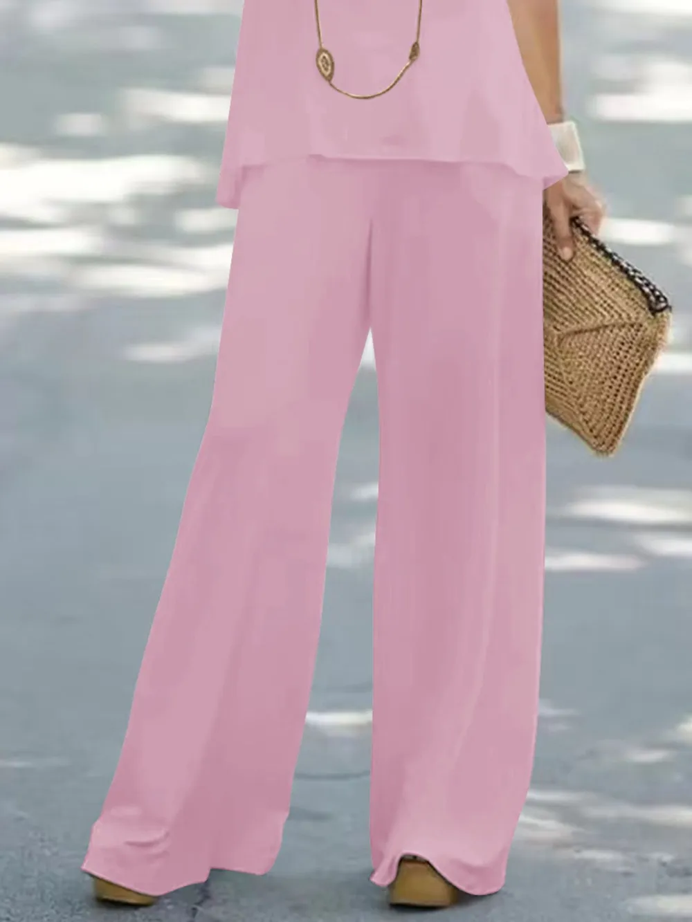 Halter Top and Wide Leg Pants Matching Set, image 15