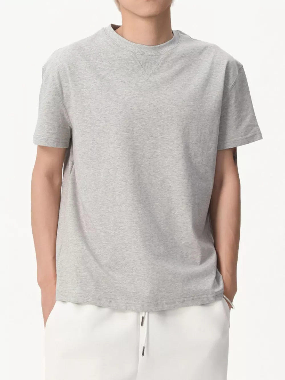 Men's Round Neck Short Sleeve Tee, image 3