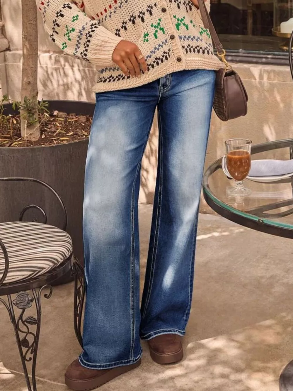 Washed Wide Leg Jeans, image 10