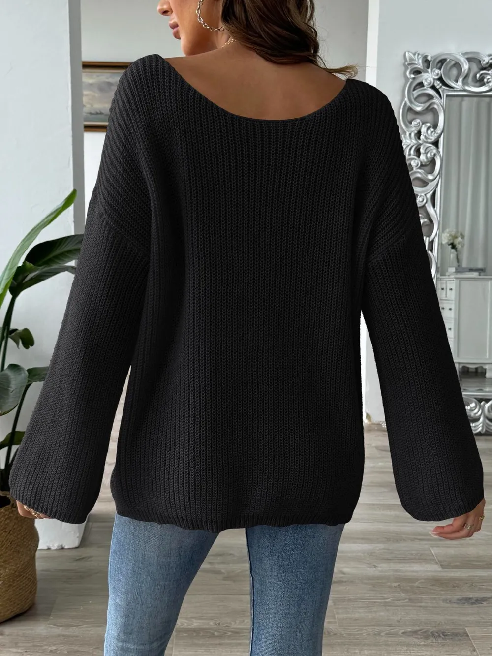 Round Neck Long Sleeve Sweater, image 9