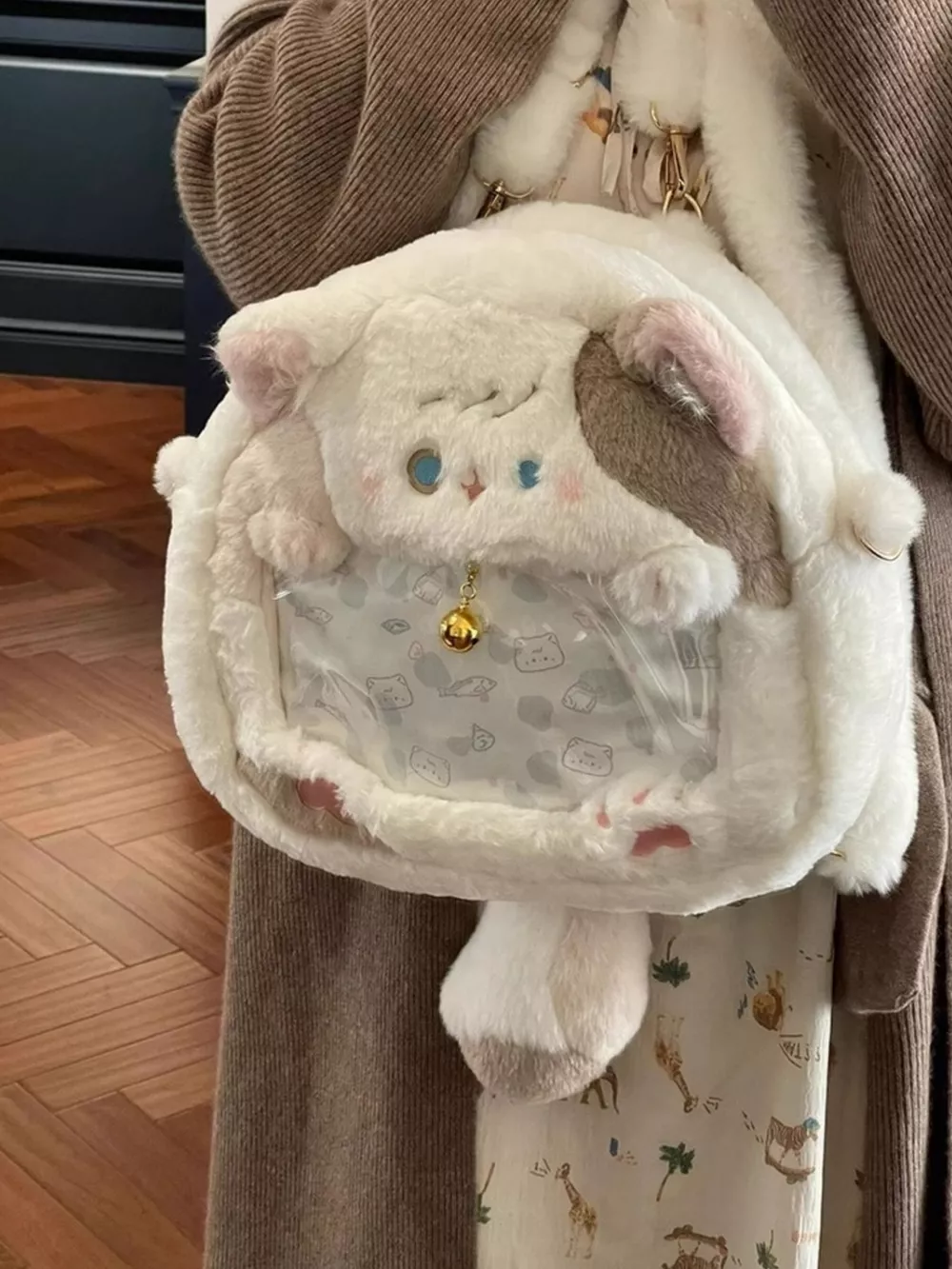 Plush Cat Backpack Bag, image 2