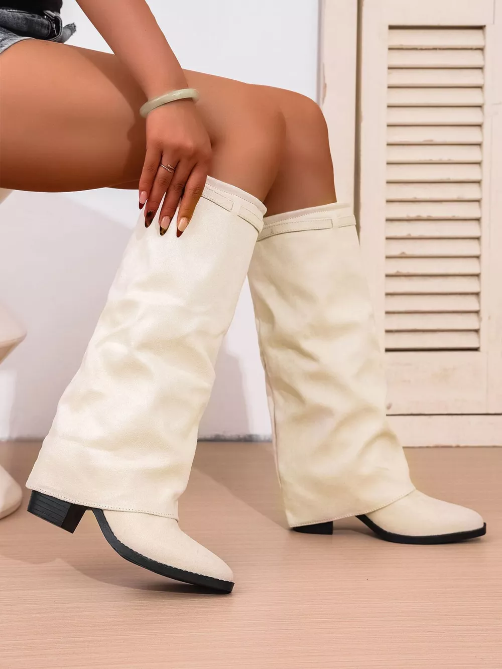 Point Toe Block Heels Boots, image 6