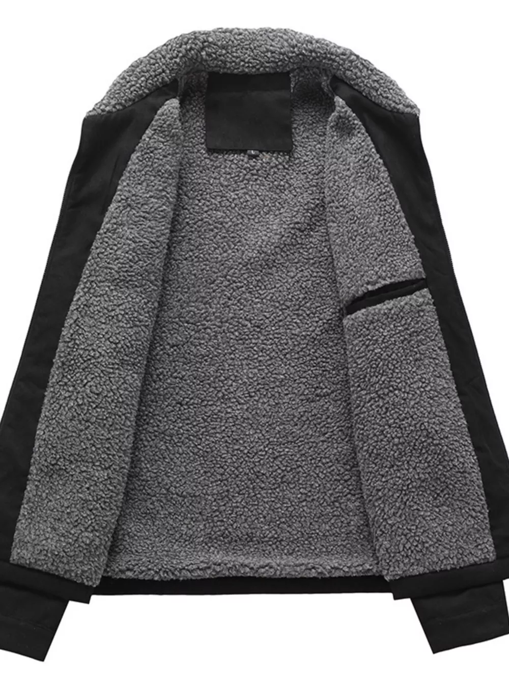 Men's Plus Size Sherpa-Lined Canvas Utility Jacket, image 5