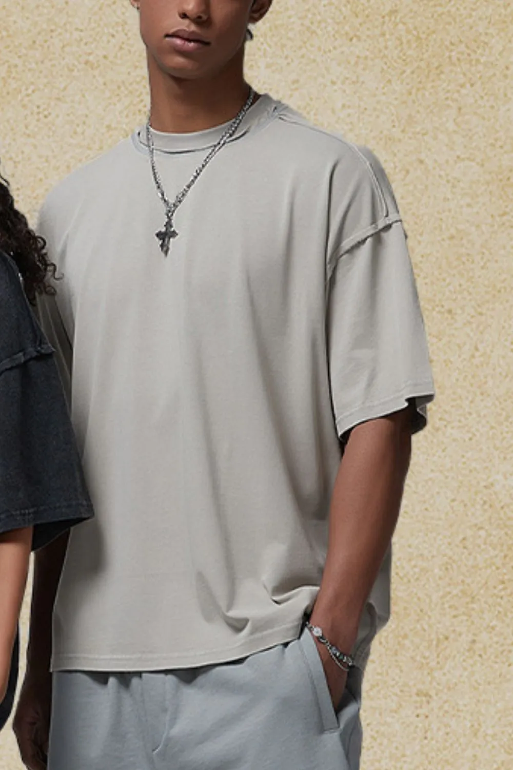 Men's Round Neck Half Sleeve T-Shirt, image 4