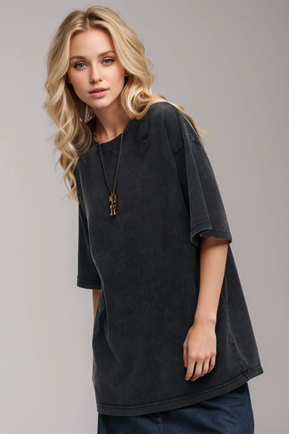 Round Neck Half Sleeve T-Shirt, image 24