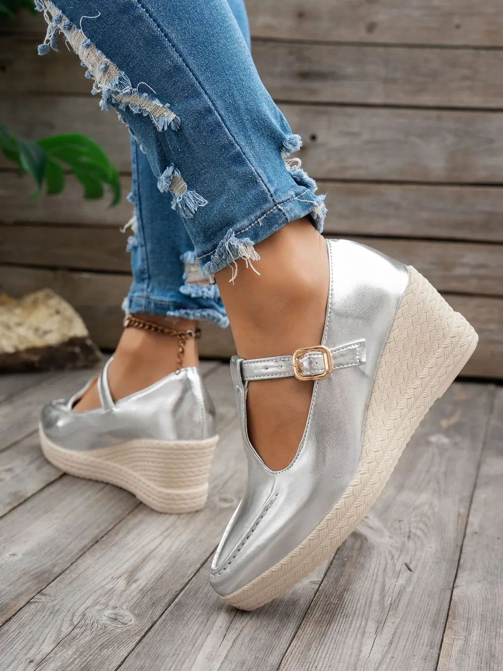 Point Toe Wedge Loafers, image 8