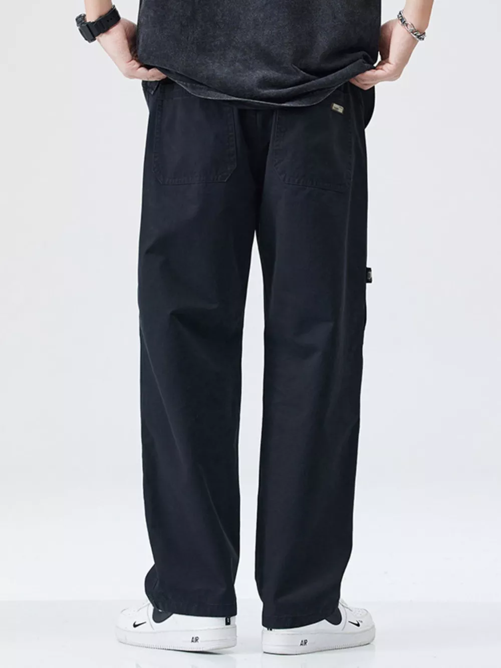 Men's Full Size Casual Loose Fit Straight Leg Pants Plus Size, image 8