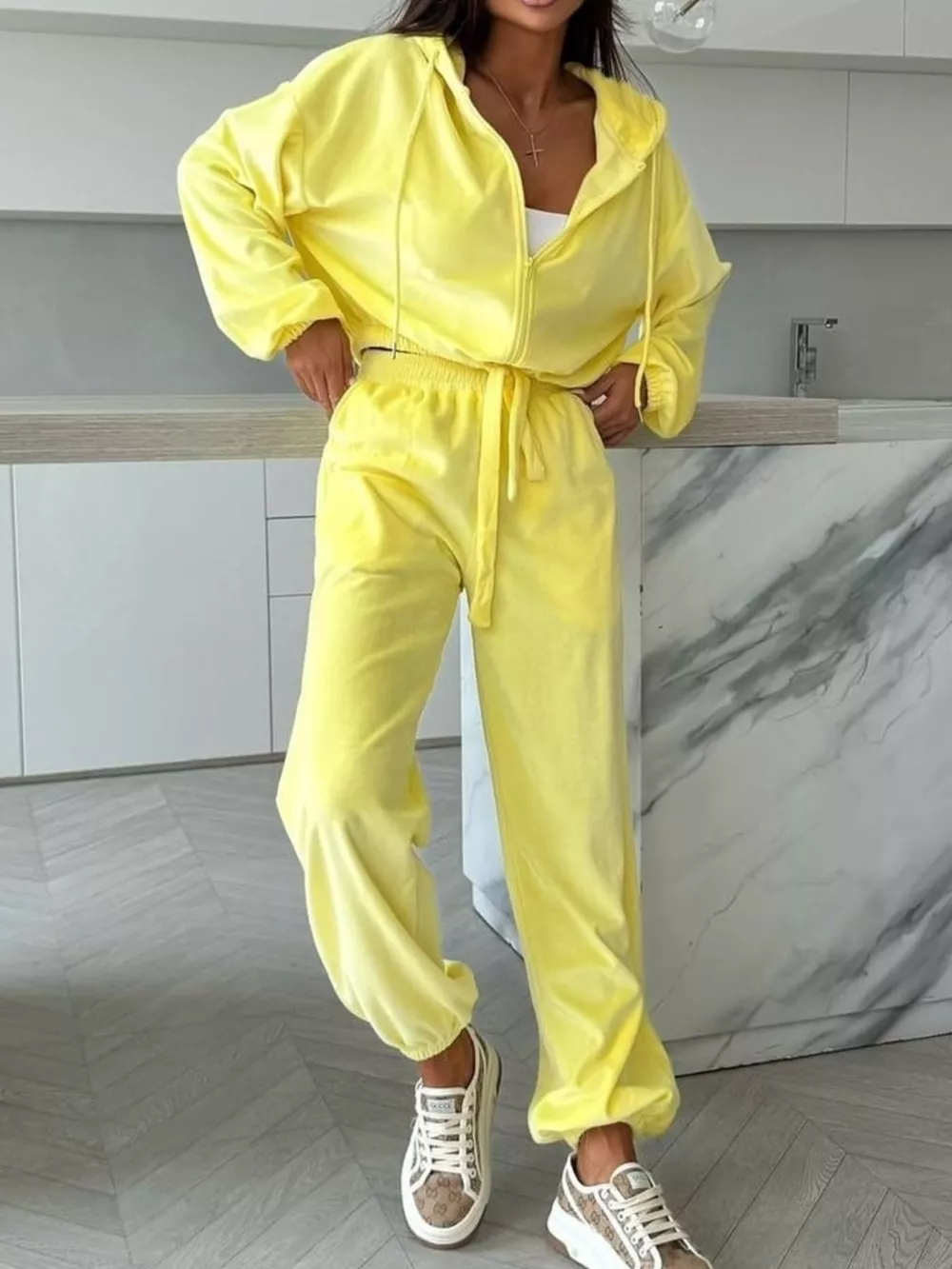 Zip-Up Hoodie and Joggers Set, image 19