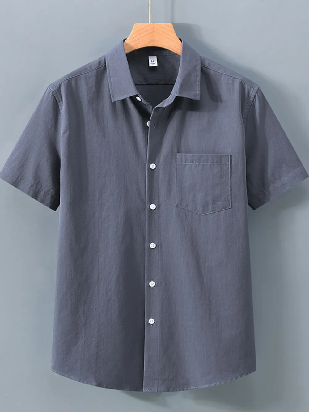 Men's Plus Size Button Up Short Sleeve Shirt, image 9