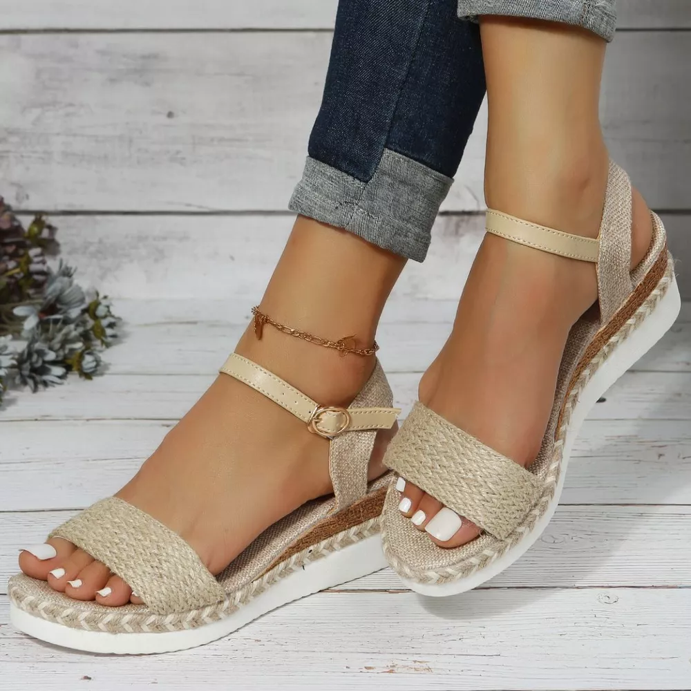 Open Toe Wedge Sandals, image 4