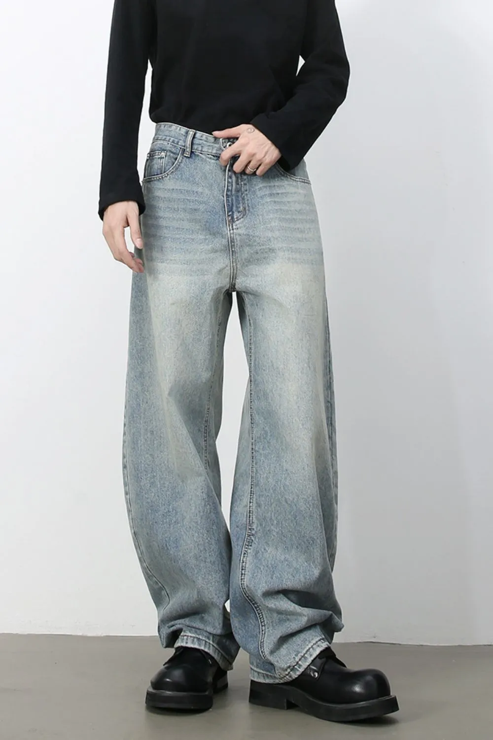 Men's Wide Leg Jeans, image 9