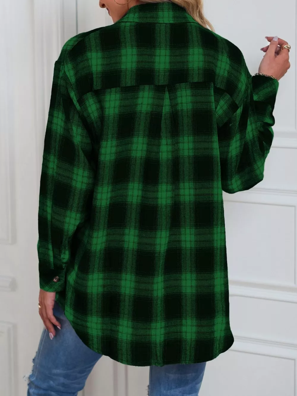 Casual Plaid Button Up Shirt, image 18