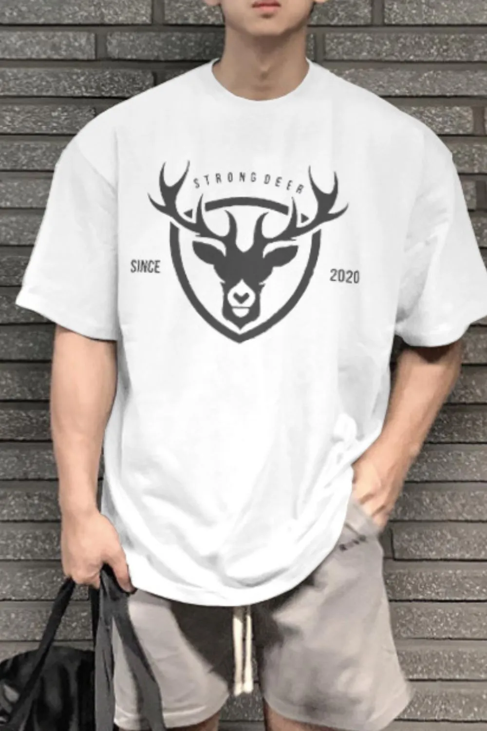 Men's Plus Size Graphic Round Neck Half Sleeve T-Shirt, image 2