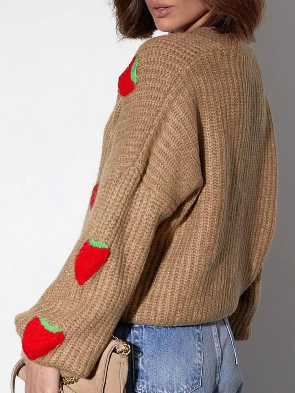 Strawberry Button Down Cardigan, image 8