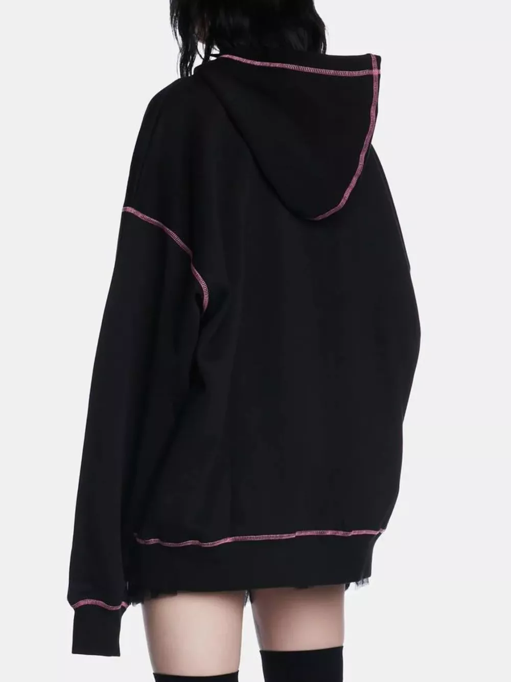 Halloween Zip-Up Drawstring Hoodie, image 4
