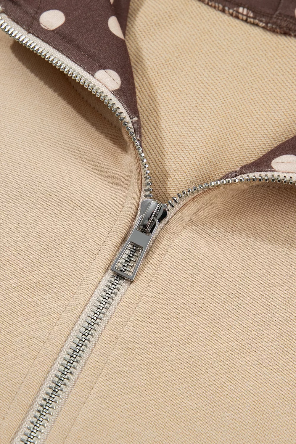 Polka Dot Zip-Up Hoodie, image 12