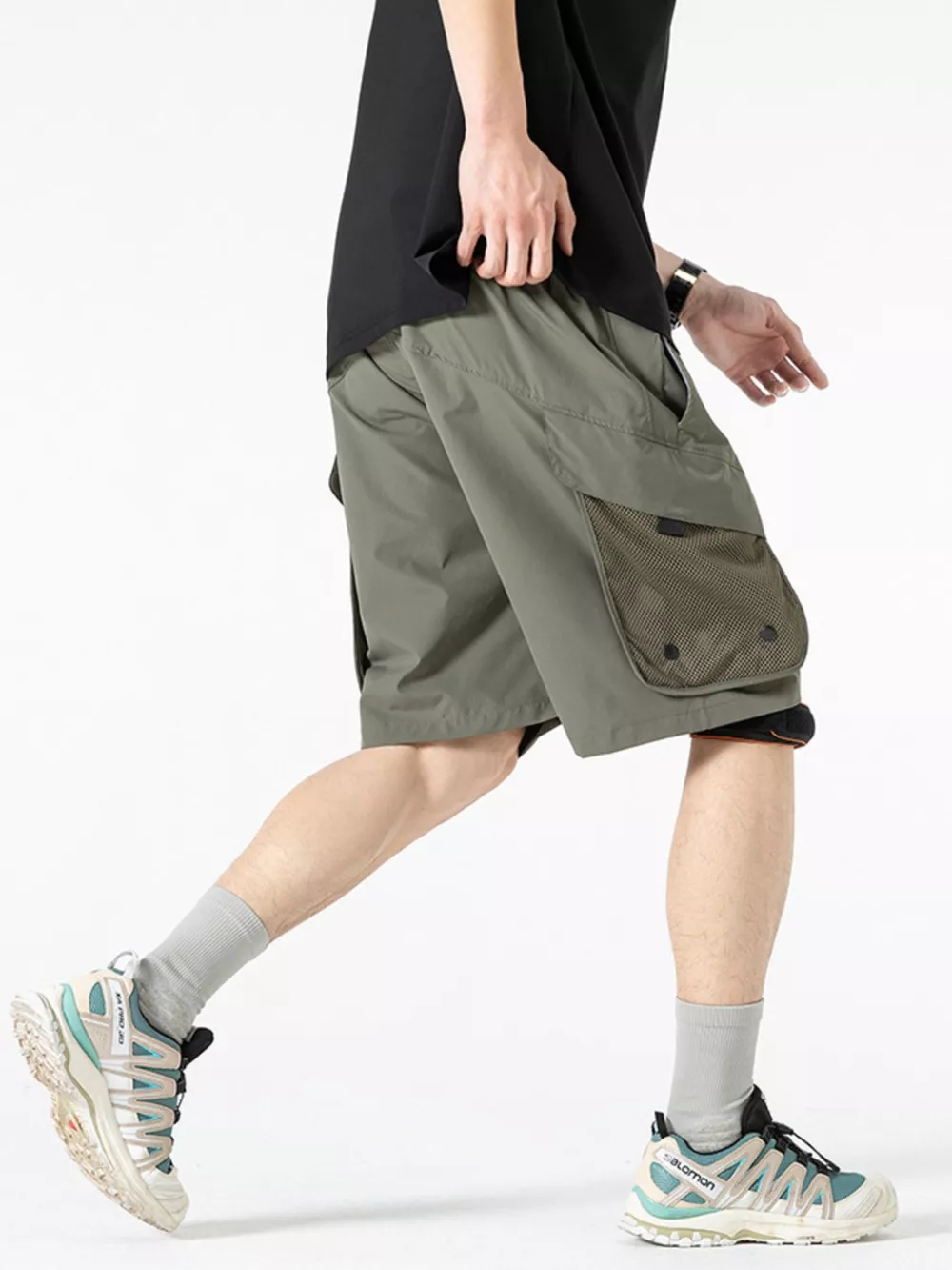 Men's Multi-Pocket Quick-Dry Cargo Shorts, image 10
