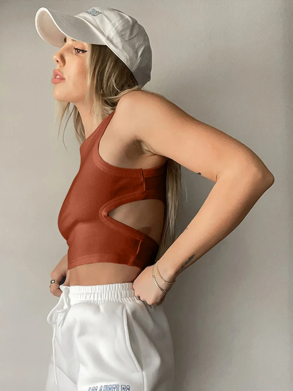 Cutout Round Neck Tank, image 12