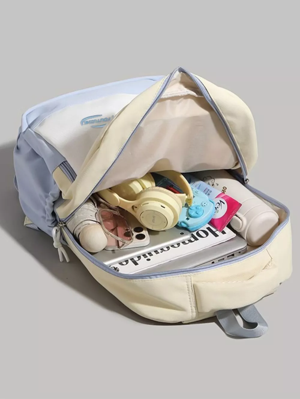 Color Block Lightweight Backpack Bag, image 6