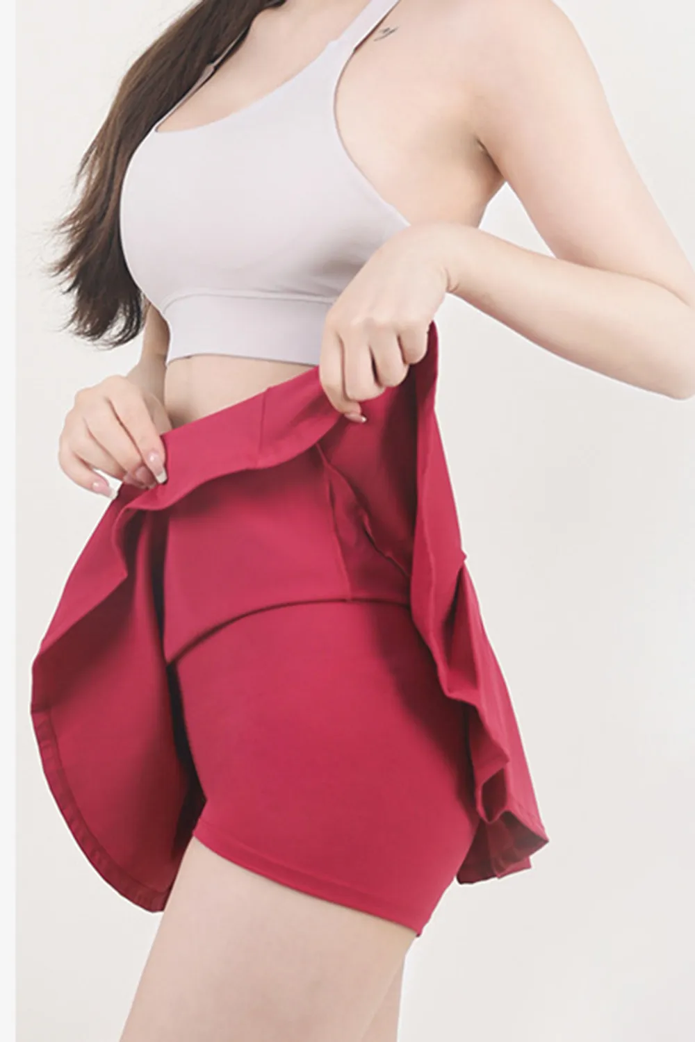 High Waist Pleated Active Skirt, image 8