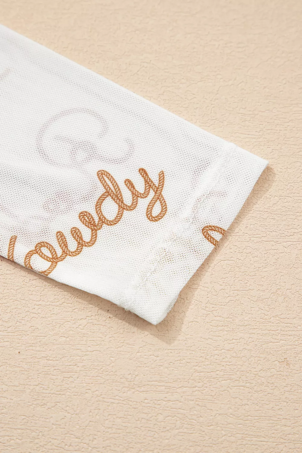 Howdy Hey Yall Mesh High Neck Long Sleeve Top, image 5