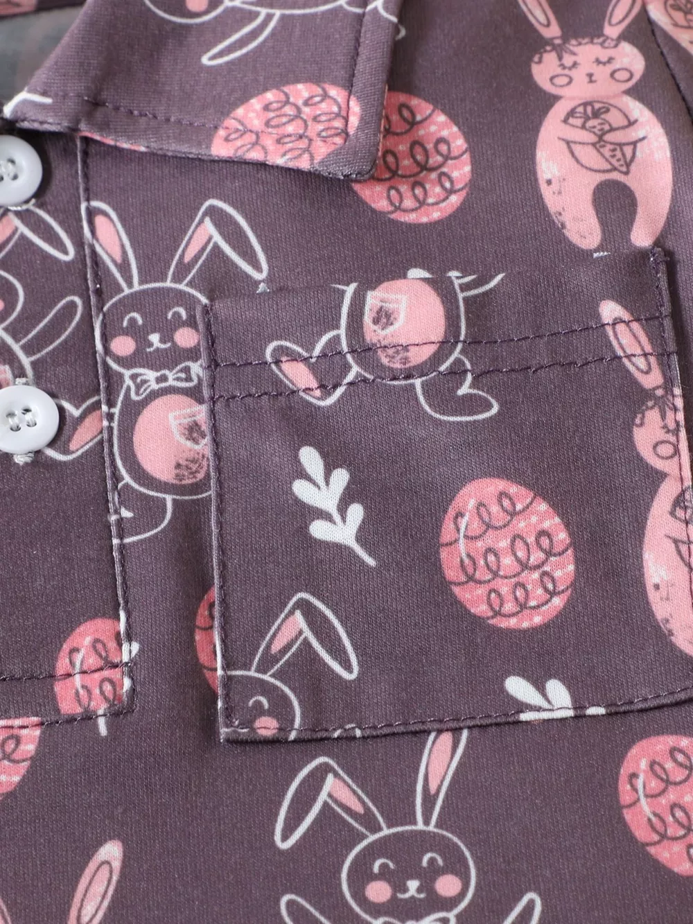 Children's Bunny Print Short Sleeve Shirt, image 3