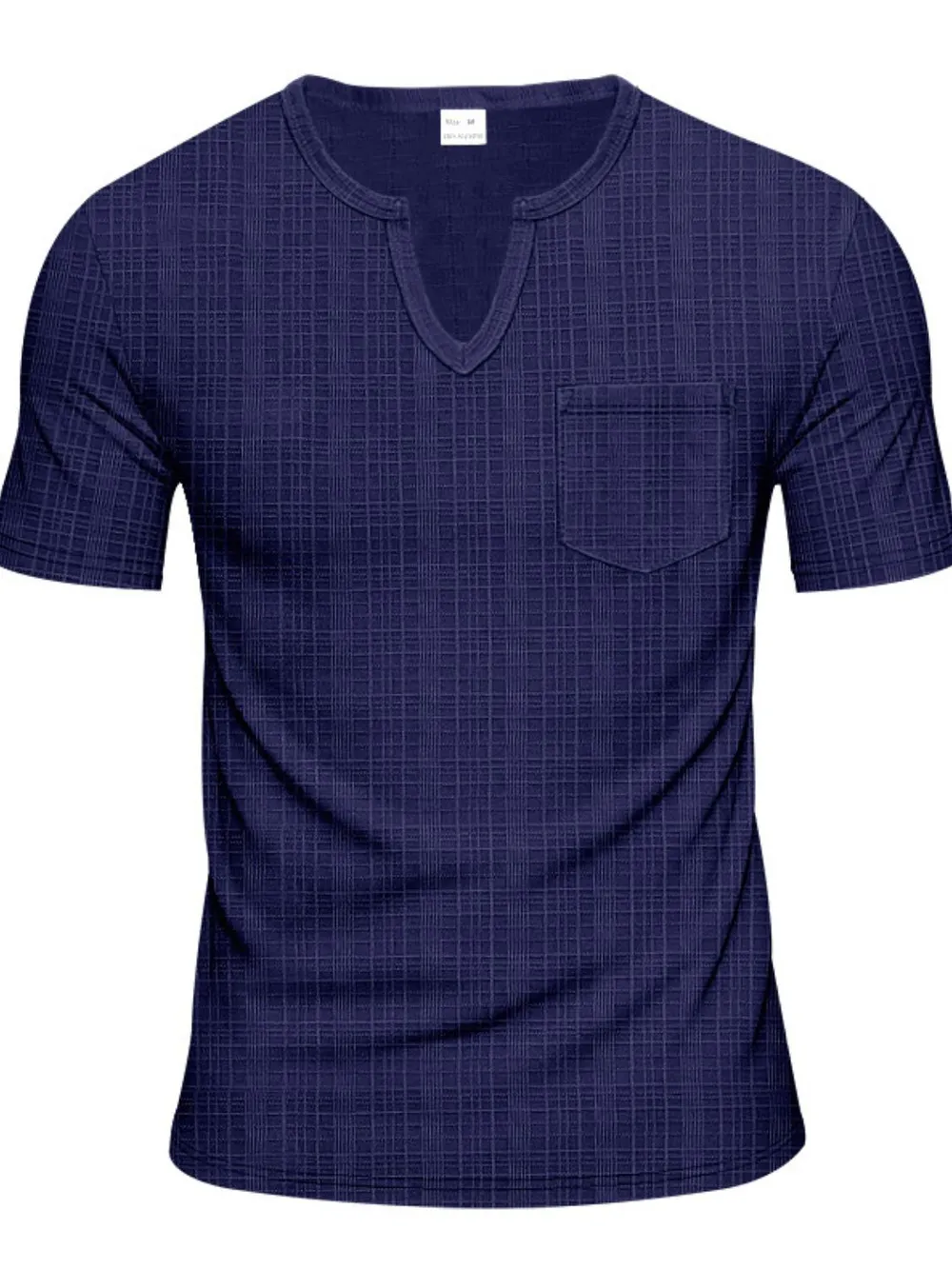 Men's Full Size Notched Short Sleeve T-Shirt Plus Size, image 7