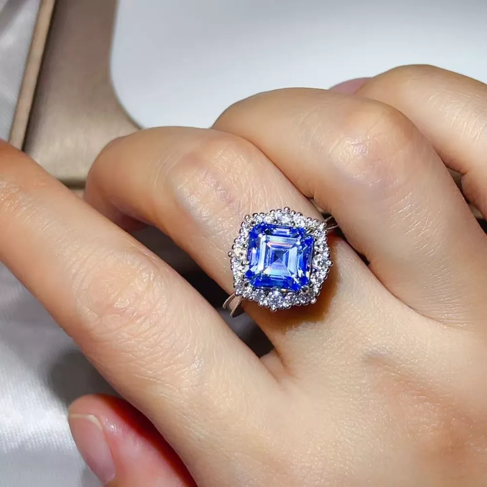 3 Carat Moissanite 925 Sterling Silver Ring, image 3
