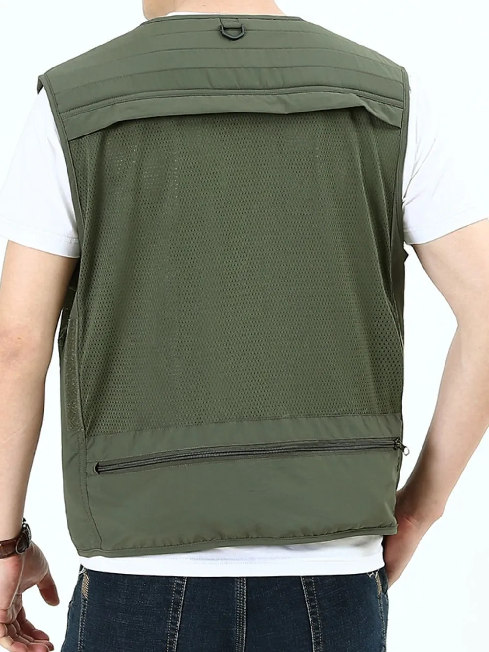 Men's Plus Size Zip Up Vest, image 5