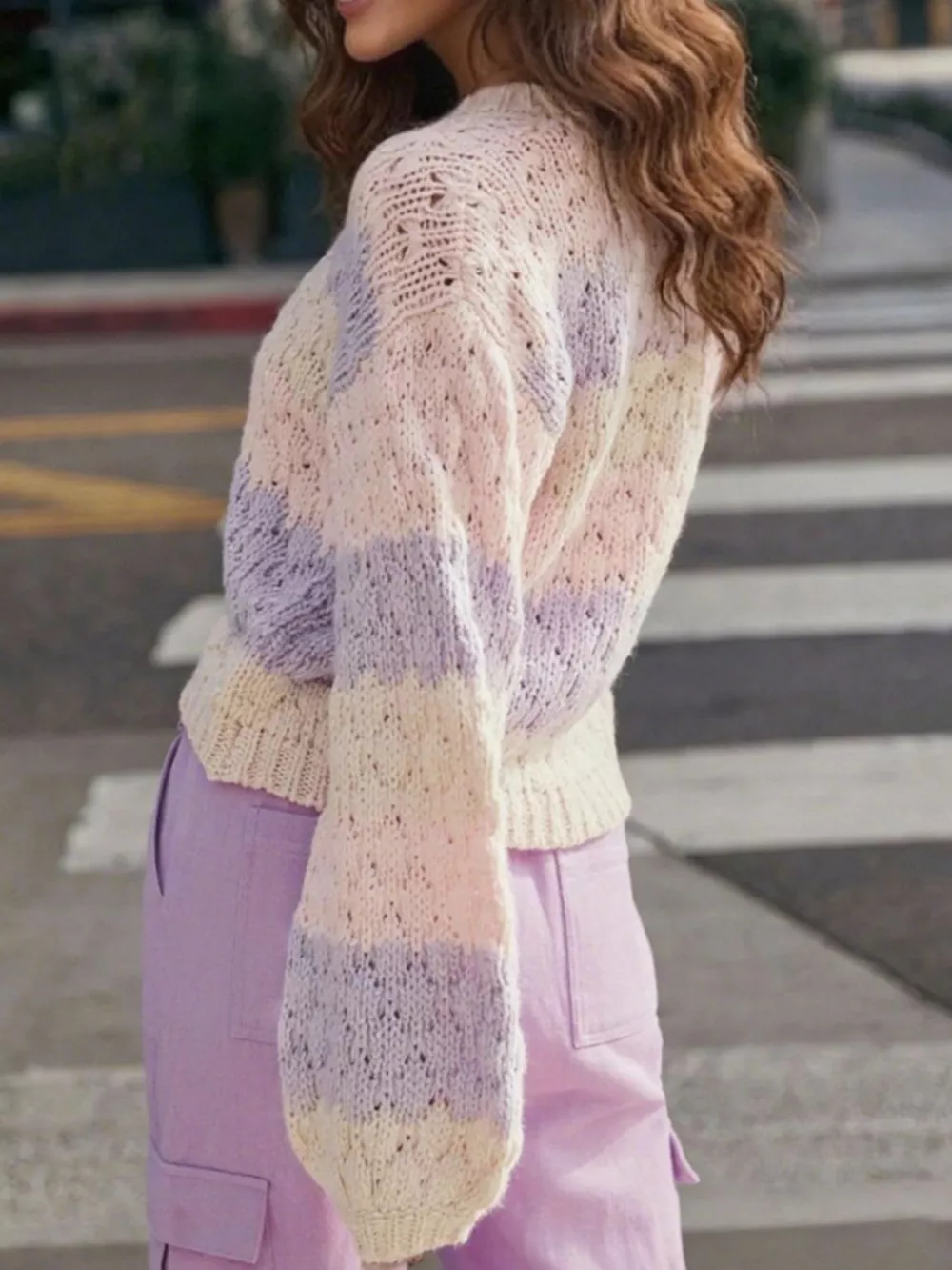 Color Block Button Up Cardigan, image 12