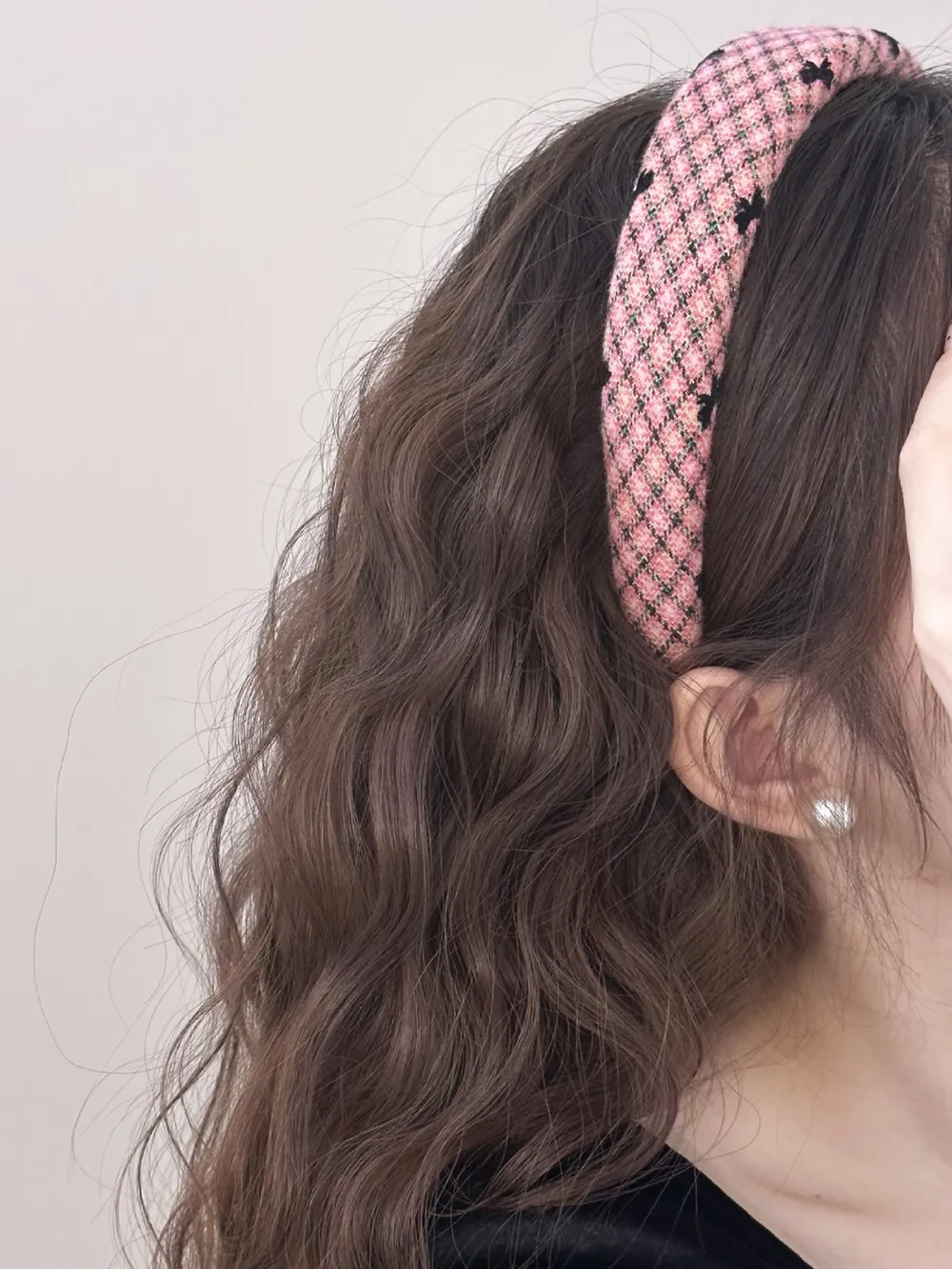 Plaid Bow Wide Headband, image 4