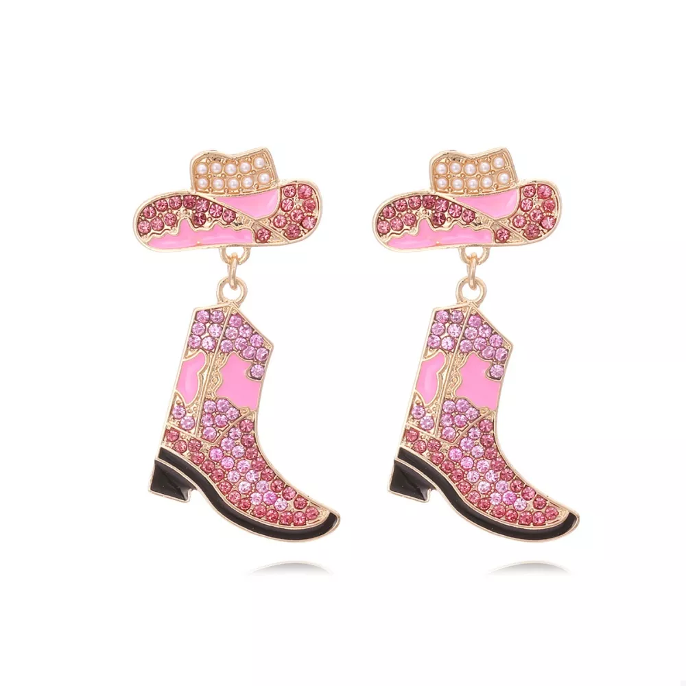 Cowboy Hat and Boot Dangle Earrings, image 5