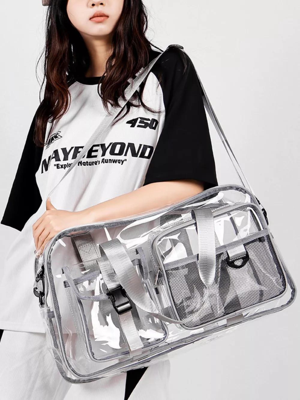 Transparent PVC Travel Duffel Bag, image 7