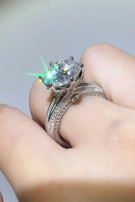 5 Carat Moissanite 925 Sterling Silver Ring, image 3