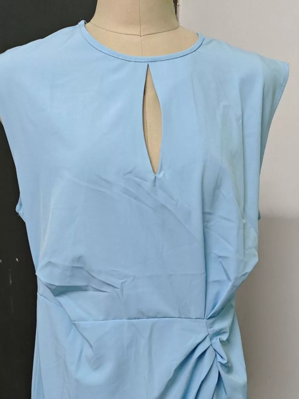 Ruched Waist Sleeveless Dress, image 4
