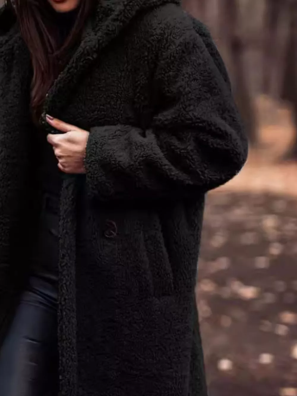 Teddy Bear Hooded Longline Outerwear, image 23