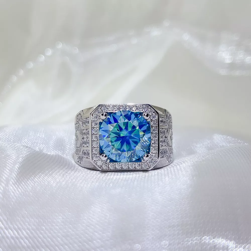 3 Carat 925 Sterling Silver Moissanite Ring, image 4