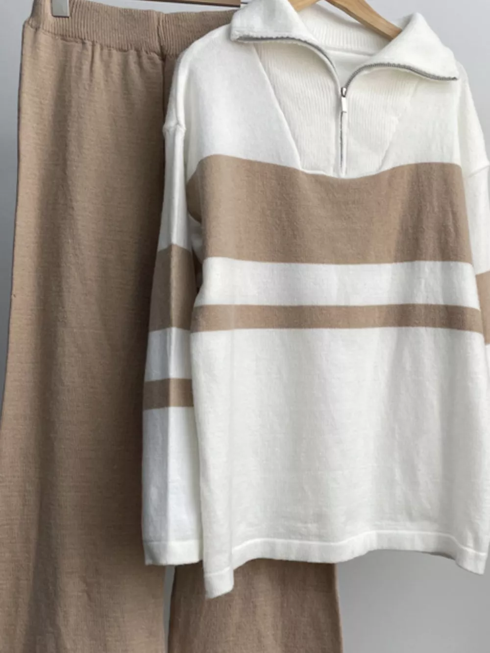 Long Sleeve Top and Pants Sweater Set, image 4