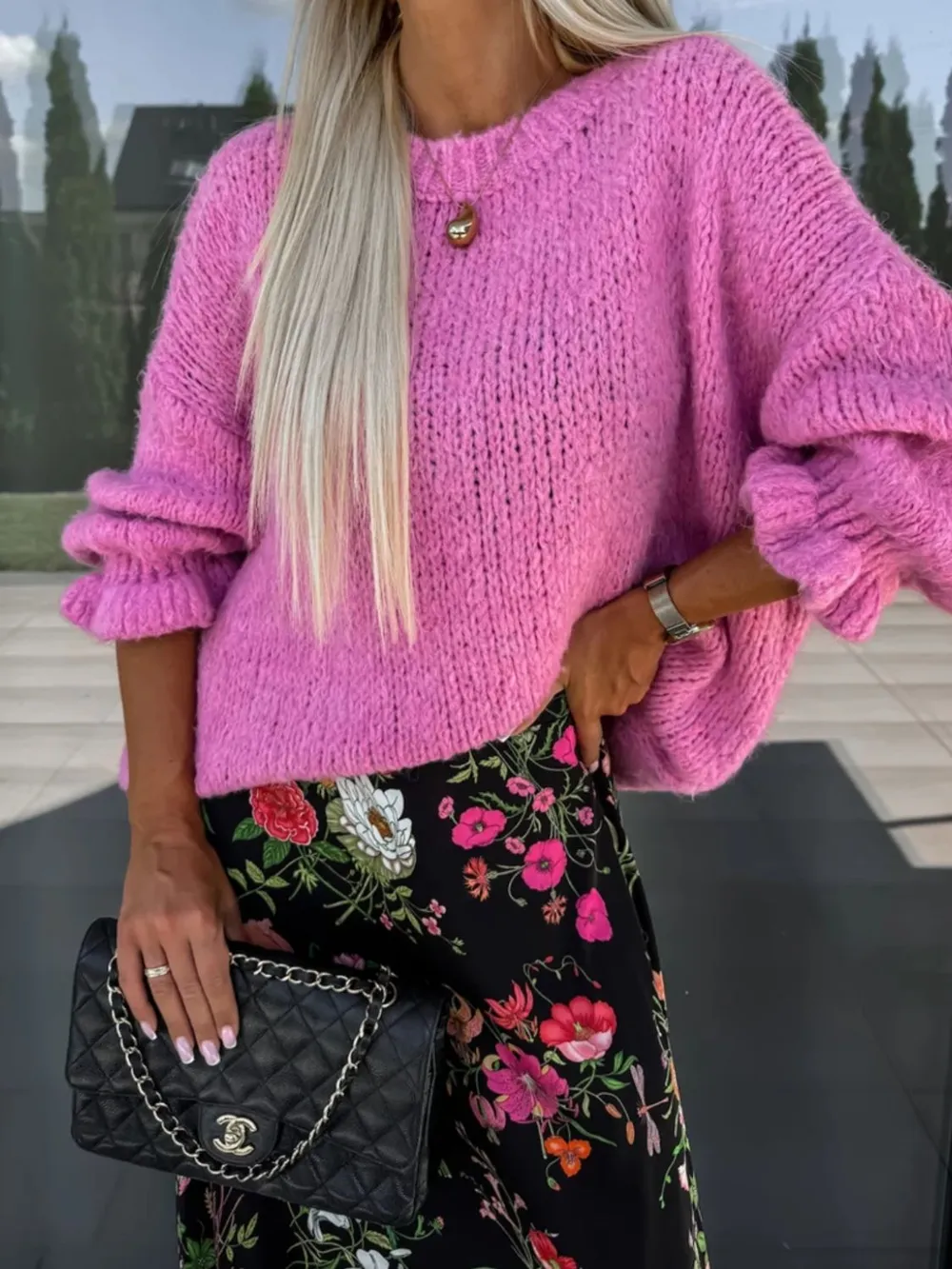 Round Neck Long Sleeve Sweater, image 10