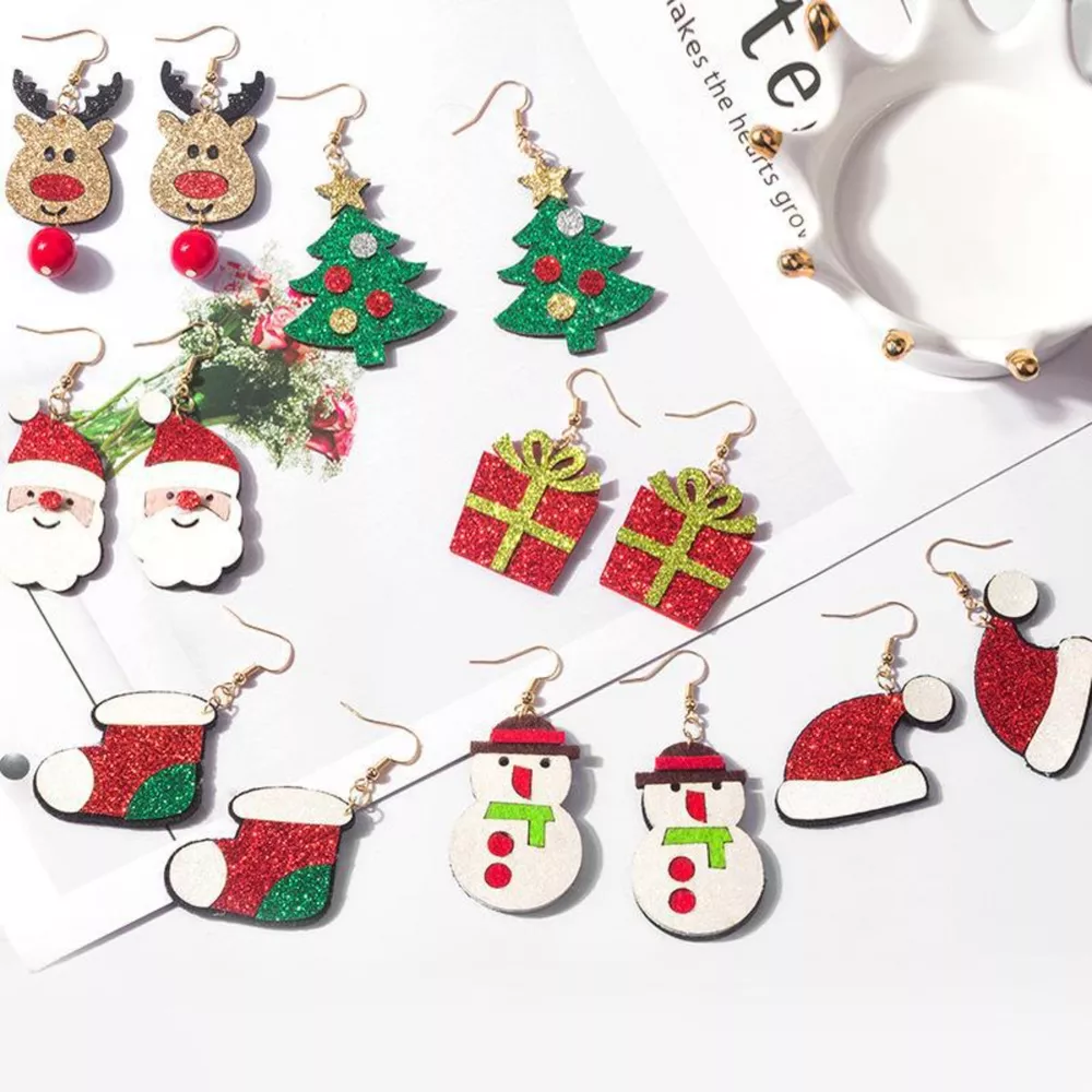 Christmas Holiday Themed Dangle Earrings, image 2