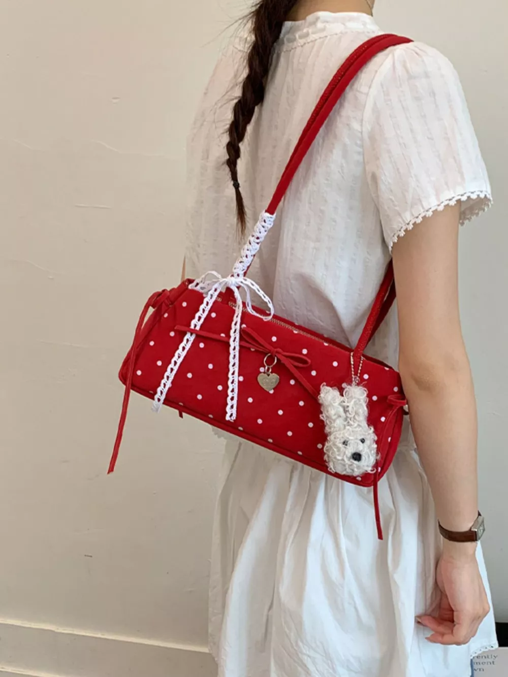 Polka Dot Shoulder Bag, image 2