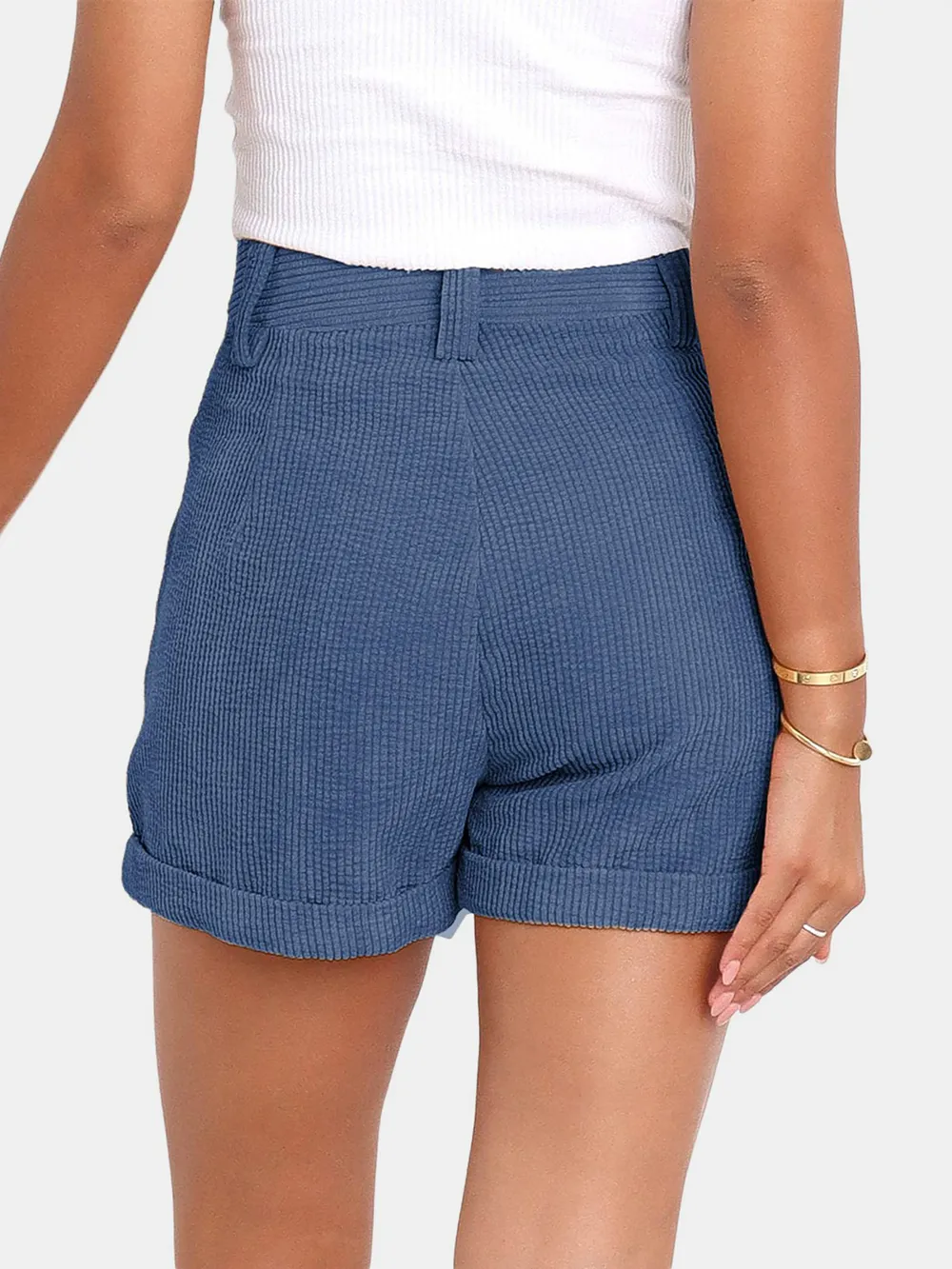 Full Size High Waist Shorts with Pockets, image 11