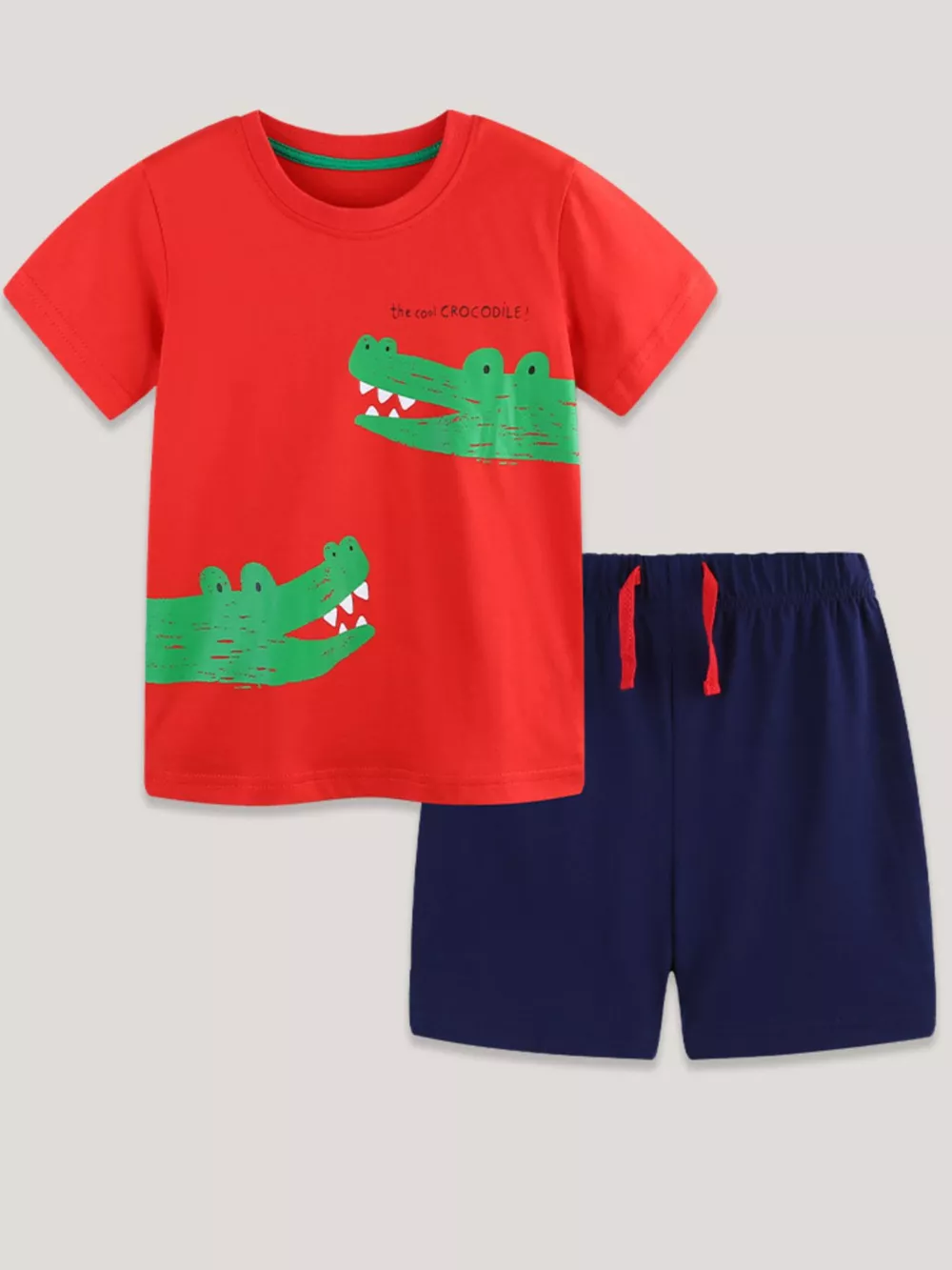 Kids' Crocodile Print T-shirt and Shorts Set, image 2