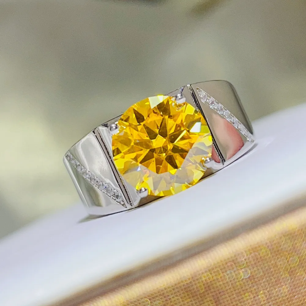 5 Carat Moissanite 925 Sterling Silver Ring, image 2