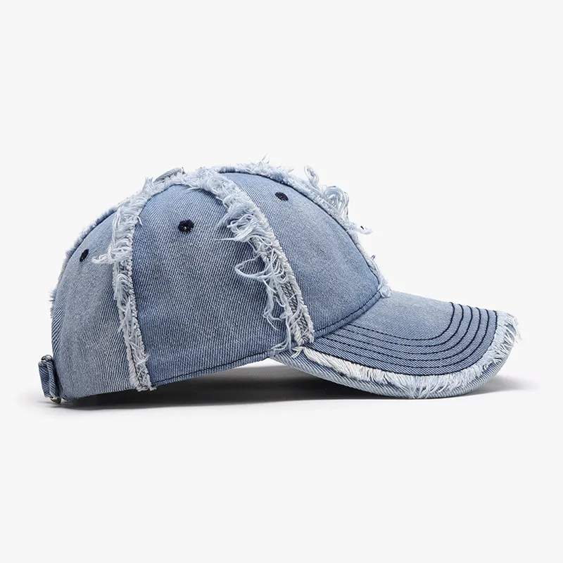 Raw Hem Cotton Baseball Cap, image 3