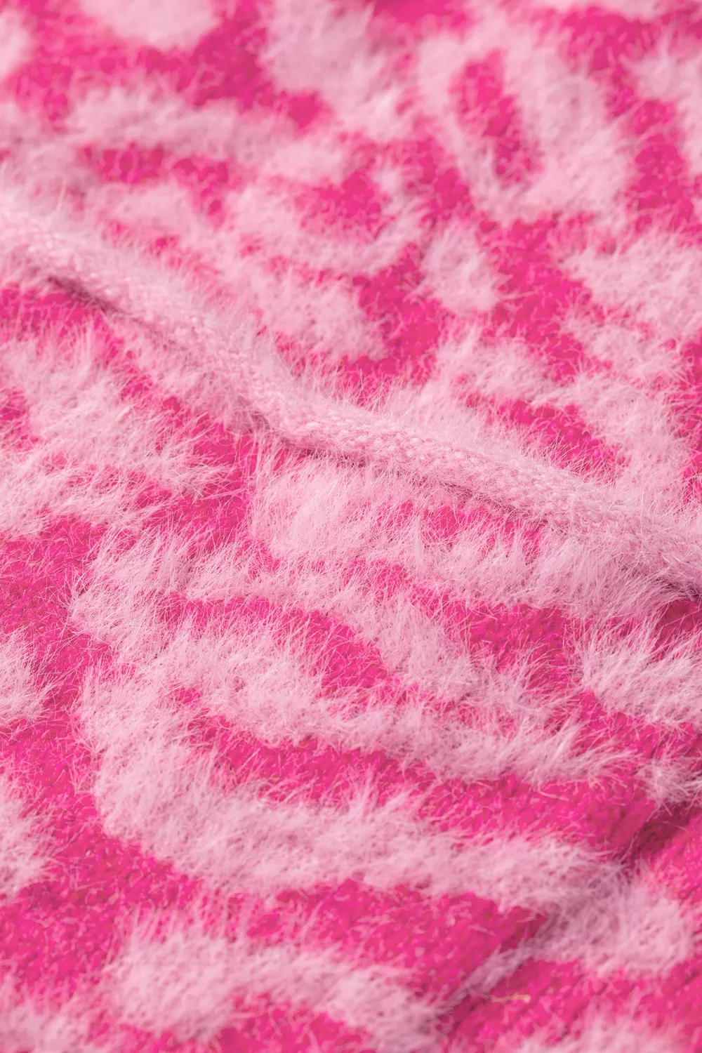 Leopard Button-Down Fuzzy Sweater Vest, image 10